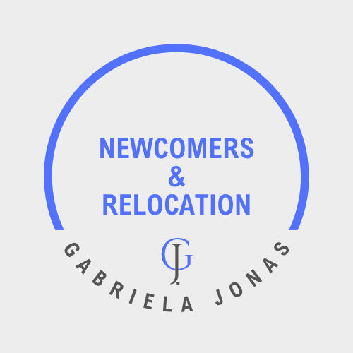 Logo immobilier de Gabriela Jonas pour les services d’achat immobilier et de relocalisation des nouveaux arrivants au Québec