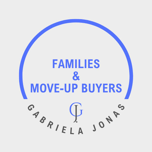 Gabriela Jonas – Familles et propriétaires en transition Logo immobilier de Gabriela Jonas pour les services d’achat et de vente destinés aux familles et aux propriétaires en transition résidentielle